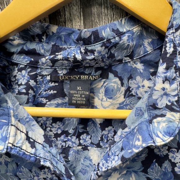 Lucky Brand Floral Long Sleeve Shirt XL - Picture 3 of 3